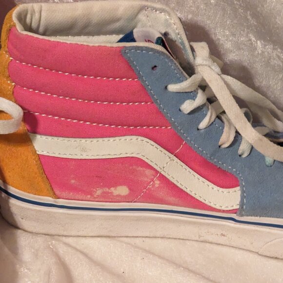 Classic Vans SK 8-HI Colorblock Skateboard Shoes Size 7.5 - Picture 4 of 12